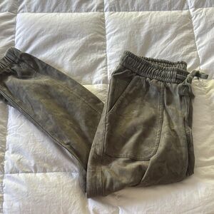 ATHLETA Farallon Olive Green Jogger Pants Size 2P